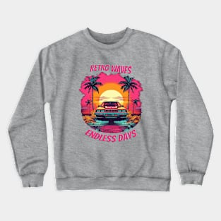 Retro Waves Crewneck Sweatshirt